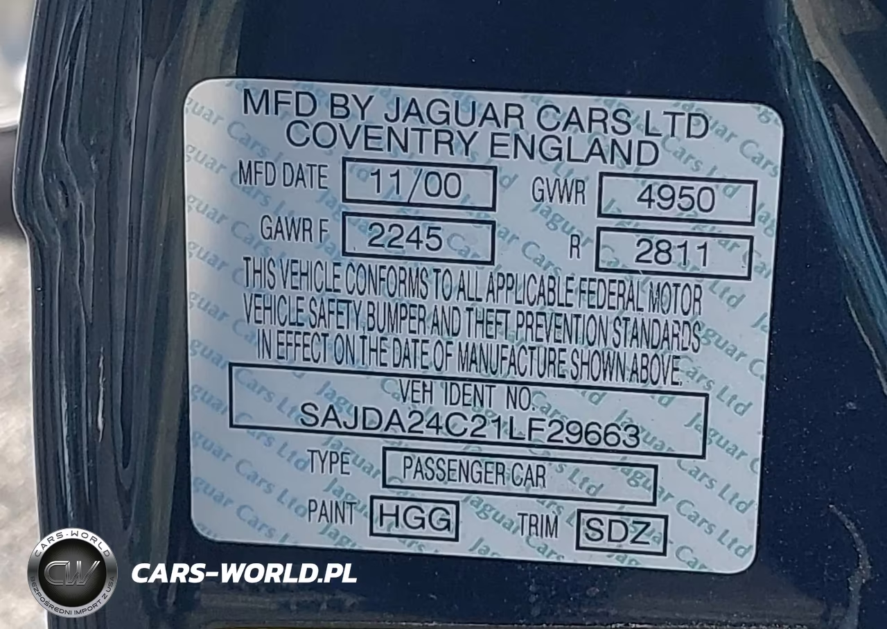2001 Jaguar Xj8 Vanden Plas VIN:SAJDA24C21LF29663 - 9