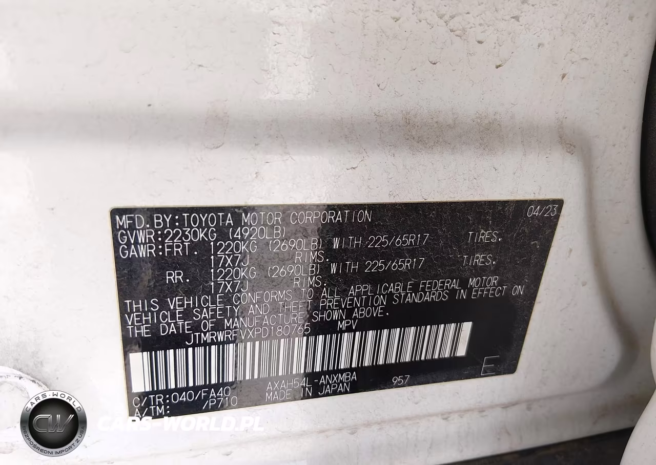 2023 Toyota Rav4 Hybrid Xle VIN:JTMRWRFVXPD180765 - 9