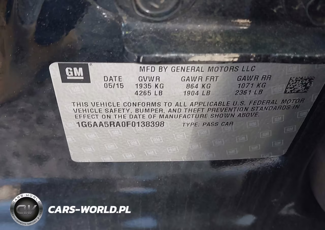 2015 Cadillac Ats Standard VIN:1G6AA5RA0F0138398 - 9