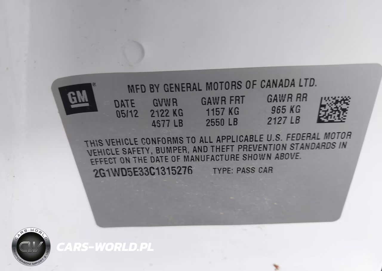 2012 Chevrolet Impala Police VIN:2G1WD5E33C1315276 - 9