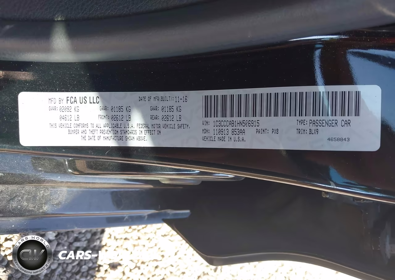 2017 Chrysler 200 Limited Platinum VIN:1C3CCCAB1HN506915 - 9