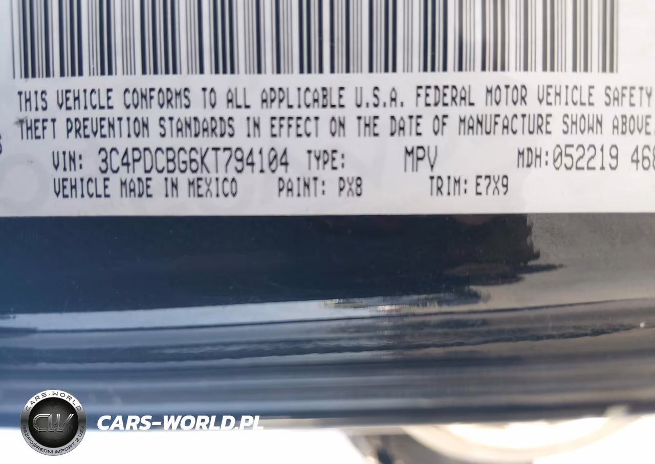 2019 Dodge Journey Se VIN:3C4PDCBG6KT794104 - 9