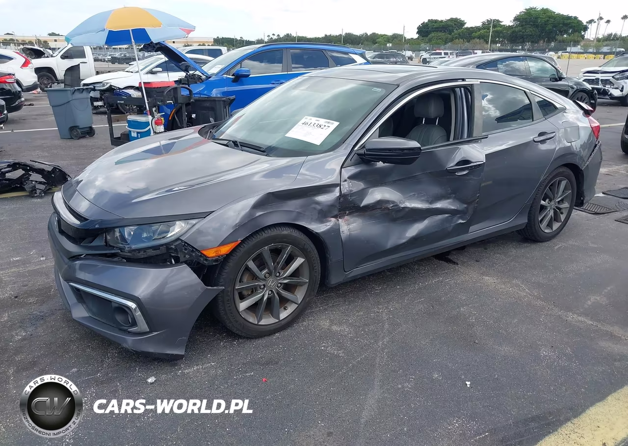 2019 Honda Civic Ex VIN:JHMFC1F33KX009325 - 2