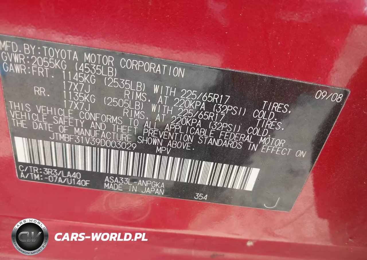 2009 Toyota Rav4 Limited VIN:JTMBF31V39D003029 - 9