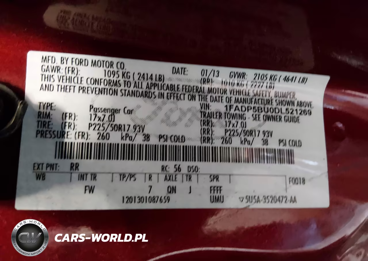 2013 Ford C-Max Hybrid Sel VIN:1FADP5BU0DL521269 - 9