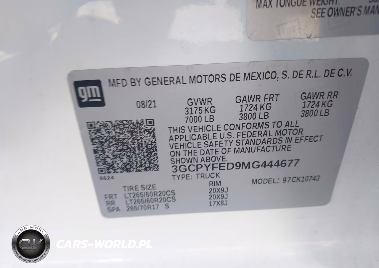 2021 Chevrolet Silverado 1500 4Wd Standard Bed Lt Trail Boss VIN:3GCPYFED9MG444677 - 9