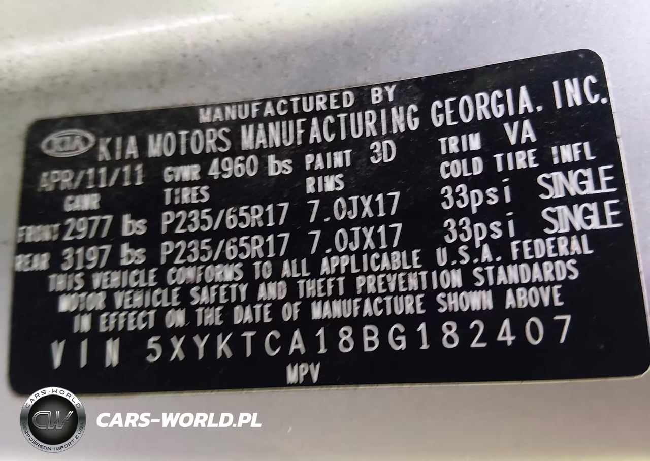 2011 Kia Sorento Lx VIN:5XYKTCA18BG182407 - 9