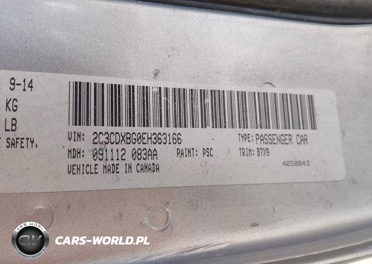 2014 Dodge Charger Se VIN:2C3CDXBG0EH363166 - 9