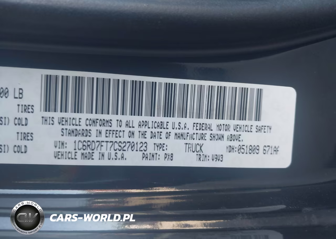 2012 Ram 1500 Express VIN:1C6RD7FT7CS270123 - 9