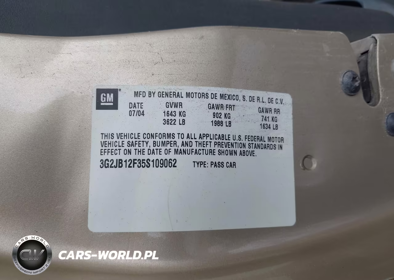 2005 Pontiac Sunfire VIN:3G2JB12F35S109062 - 9