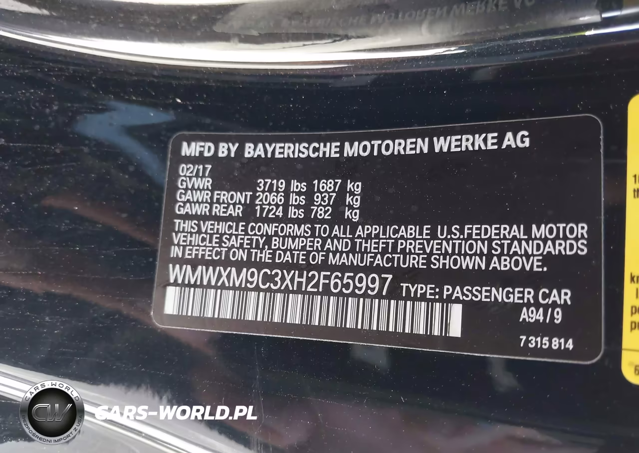 2017 Mini Hardtop John Cooper Works VIN:WMWXM9C3XH2F65997 - 9
