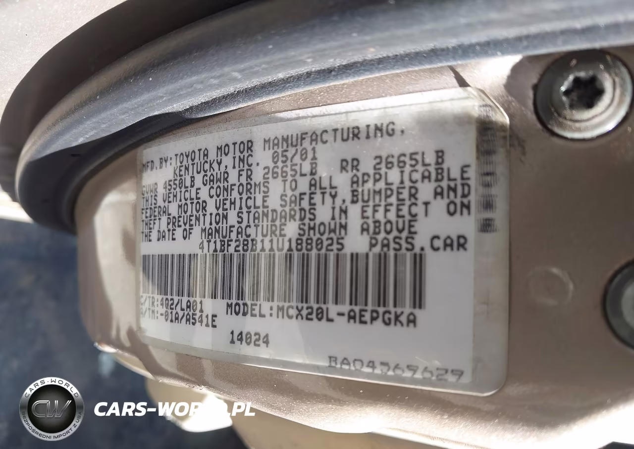 2001 Toyota Avalon Xls VIN:4T1BF28B11U188025 - 9