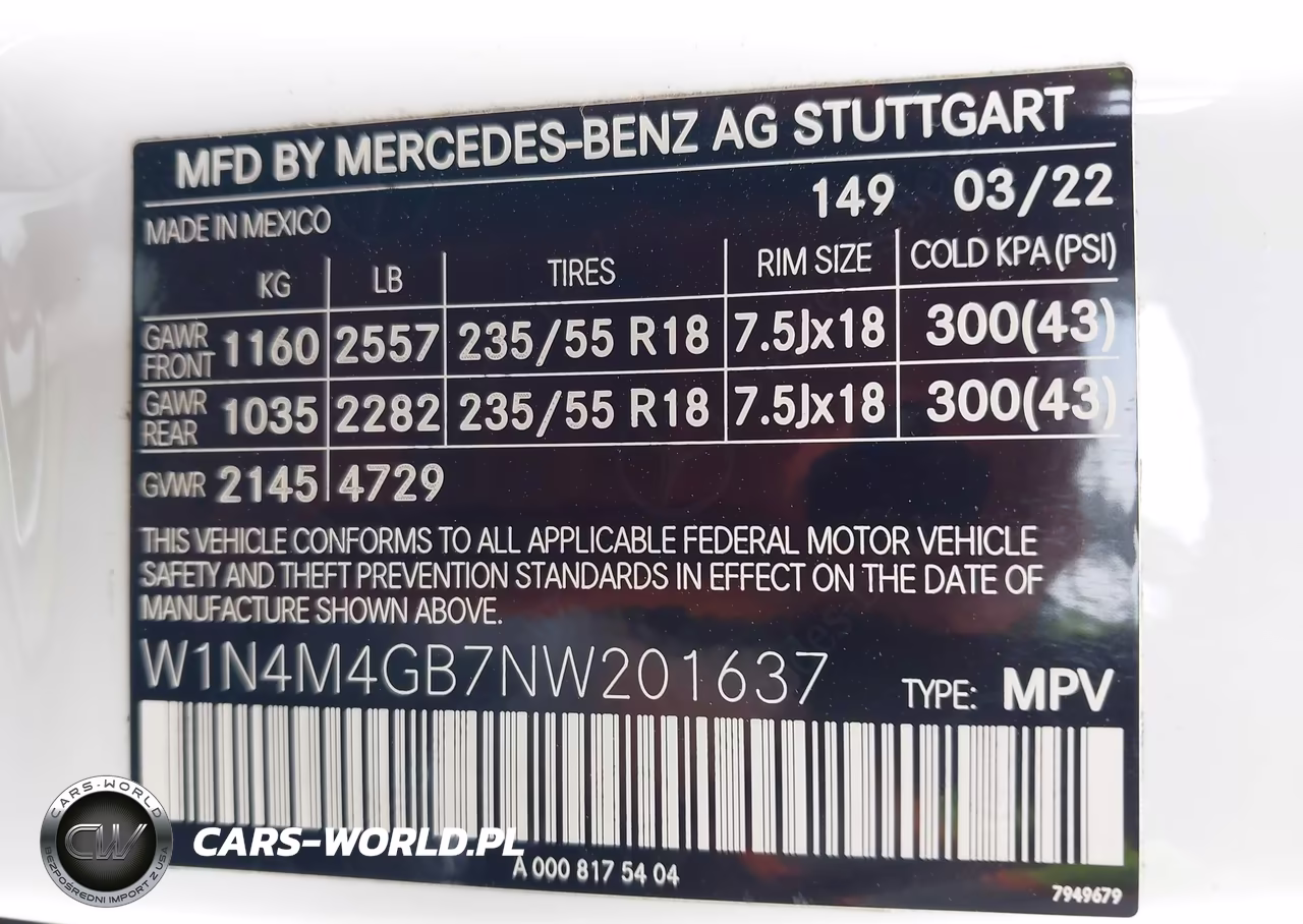 2022 Mercedes-Benz Glb 250 VIN:W1N4M4GB7NW201637 - 9