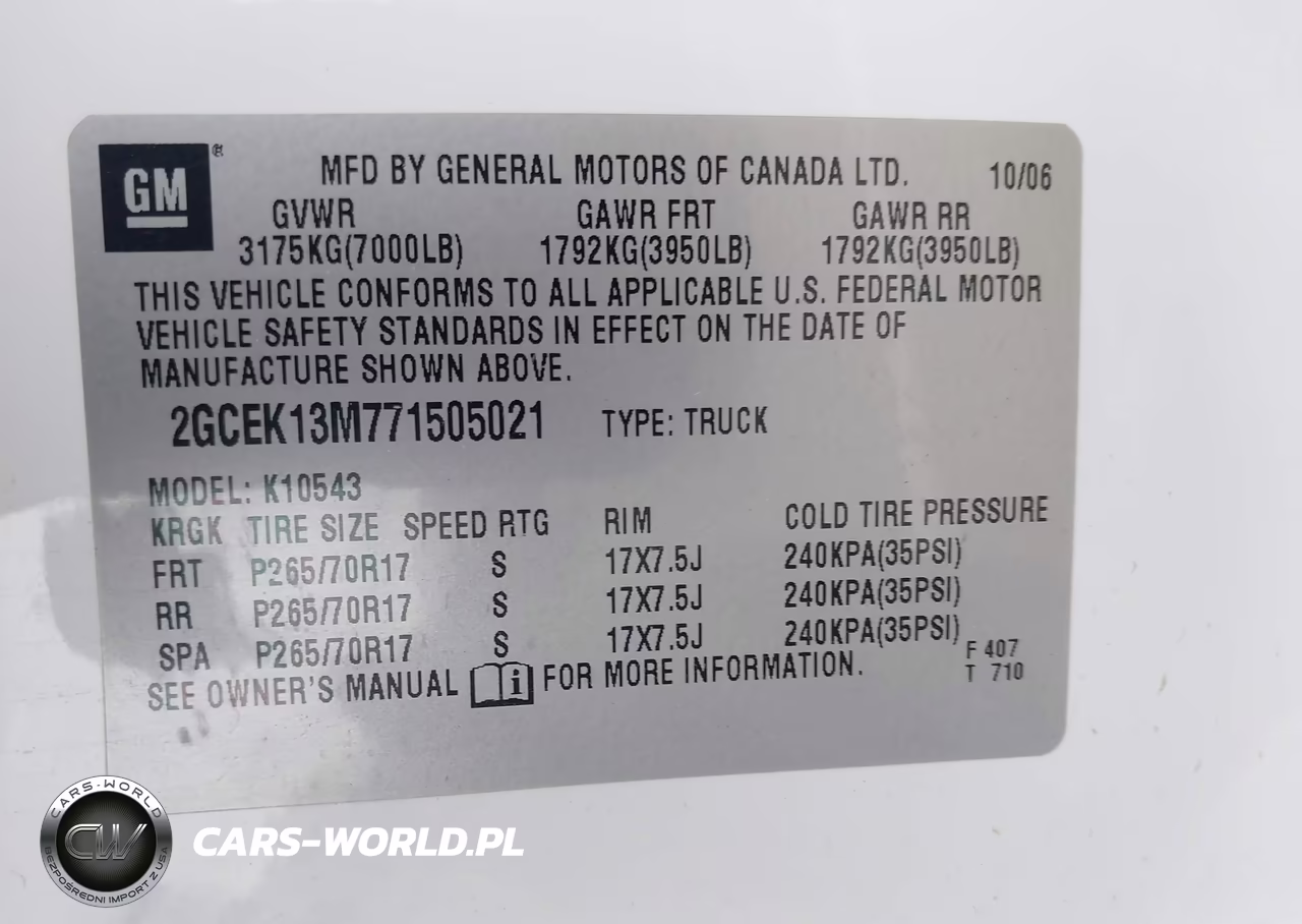 2007 Chevrolet Silverado 1500 Ltz VIN:2GCEK13M771505021 - 9
