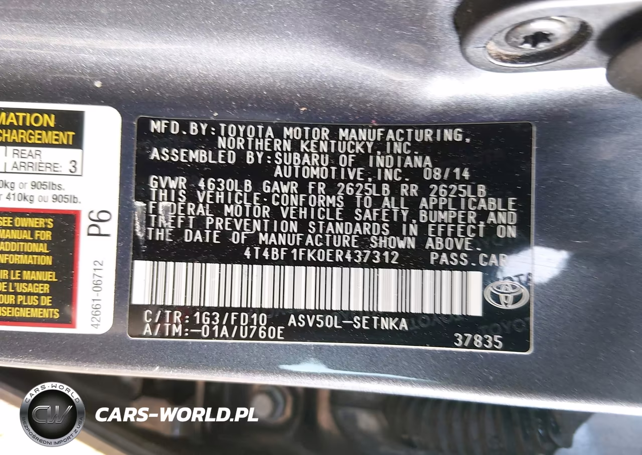 2014 Toyota Camry Le VIN:4T4BF1FK0ER437312 - 9