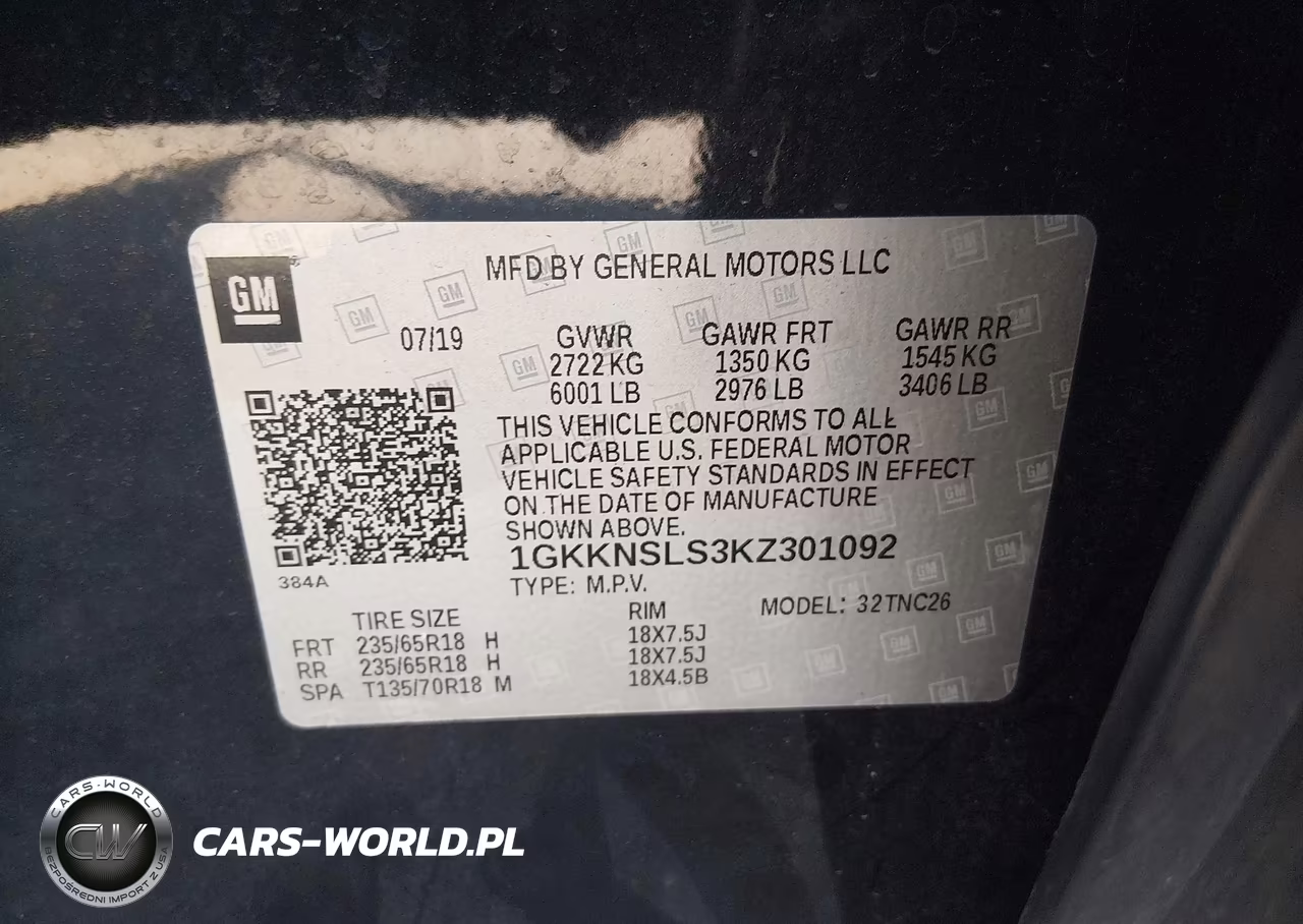 2019 GMC Acadia Sle-2 VIN:1GKKNSLS3KZ301092 - 9