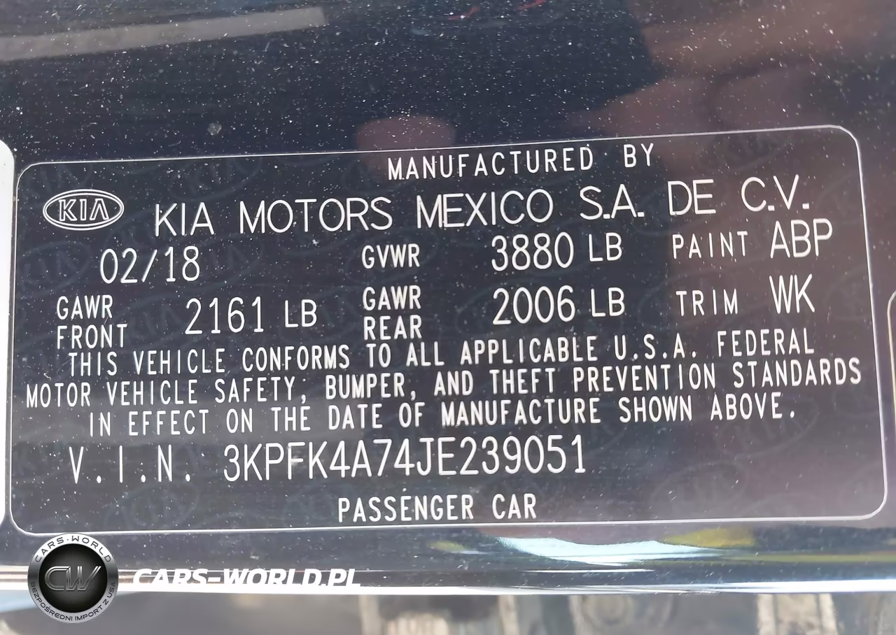 2018 Kia Forte Lx VIN:3KPFK4A74JE239051 - 9
