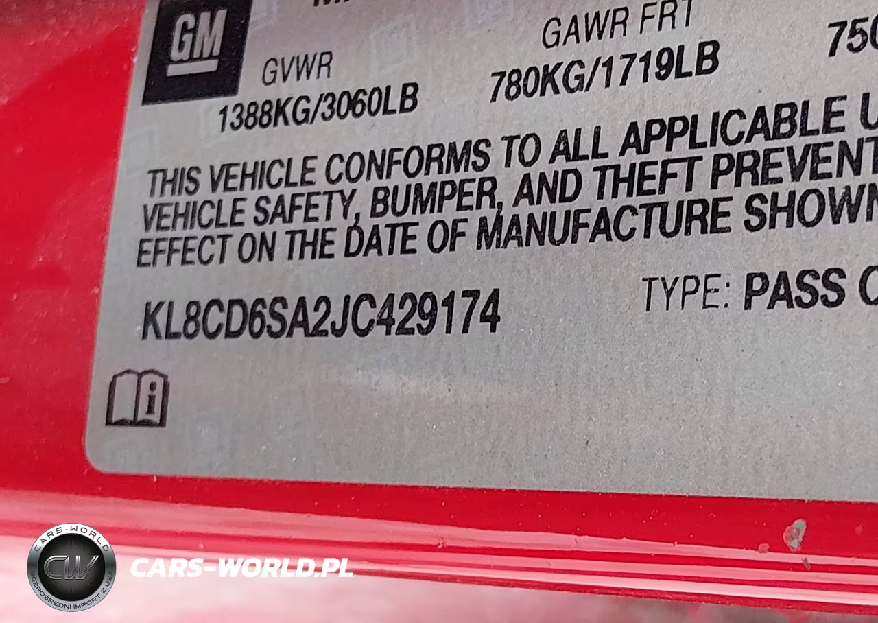 2018 Chevrolet Spark 1Lt Cvt VIN:KL8CD6SA2JC429174 - 9