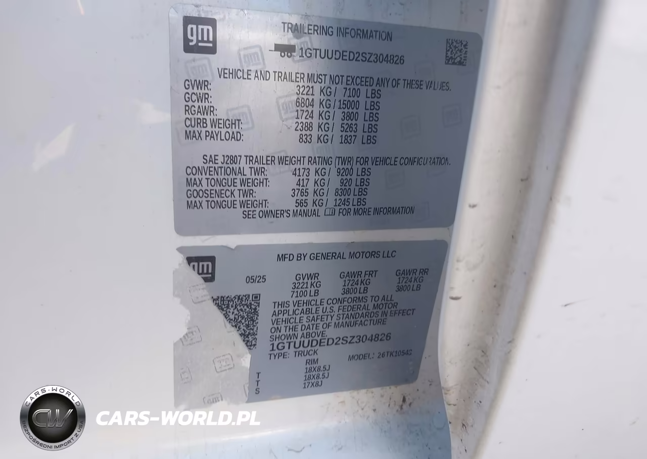 2025 GMC Sierra 1500 4Wd Short Box Slt VIN:1GTUUDED2SZ304826 - 9