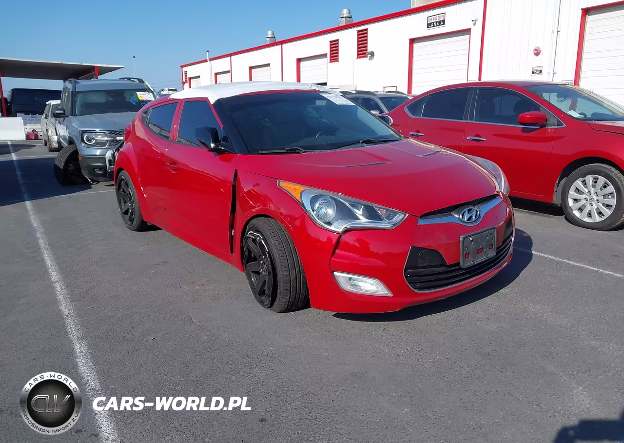 2013 Hyundai Veloster Base W-Gray VIN:KMHTC6AD7DU157284 - 1