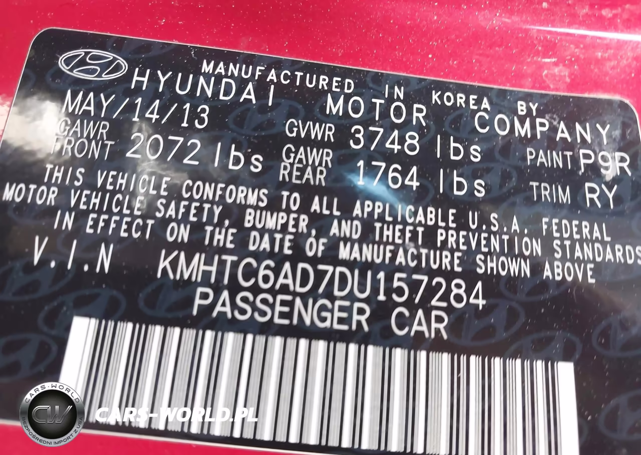 2013 Hyundai Veloster Base W-Gray VIN:KMHTC6AD7DU157284 - 9