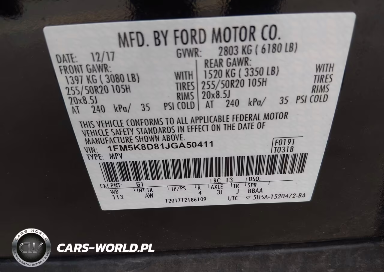 2018 Ford Explorer Xlt VIN:1FM5K8D81JGA50411 - 9