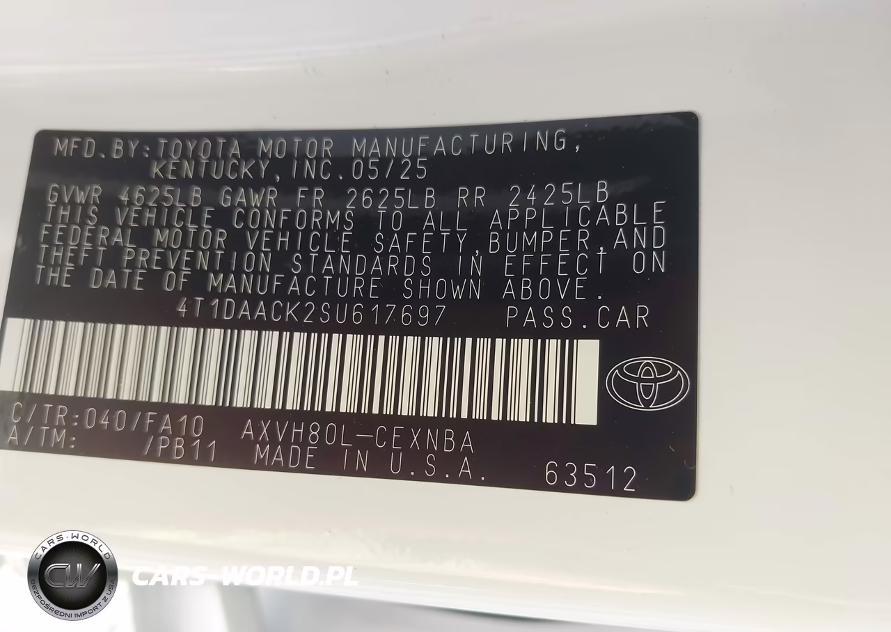 2025 Toyota Camry Le VIN:4T1DAACK2SU617697 - 9