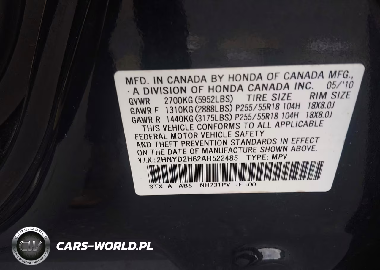 2010 Acura Mdx Technology Package VIN:2HNYD2H62AH522485 - 9