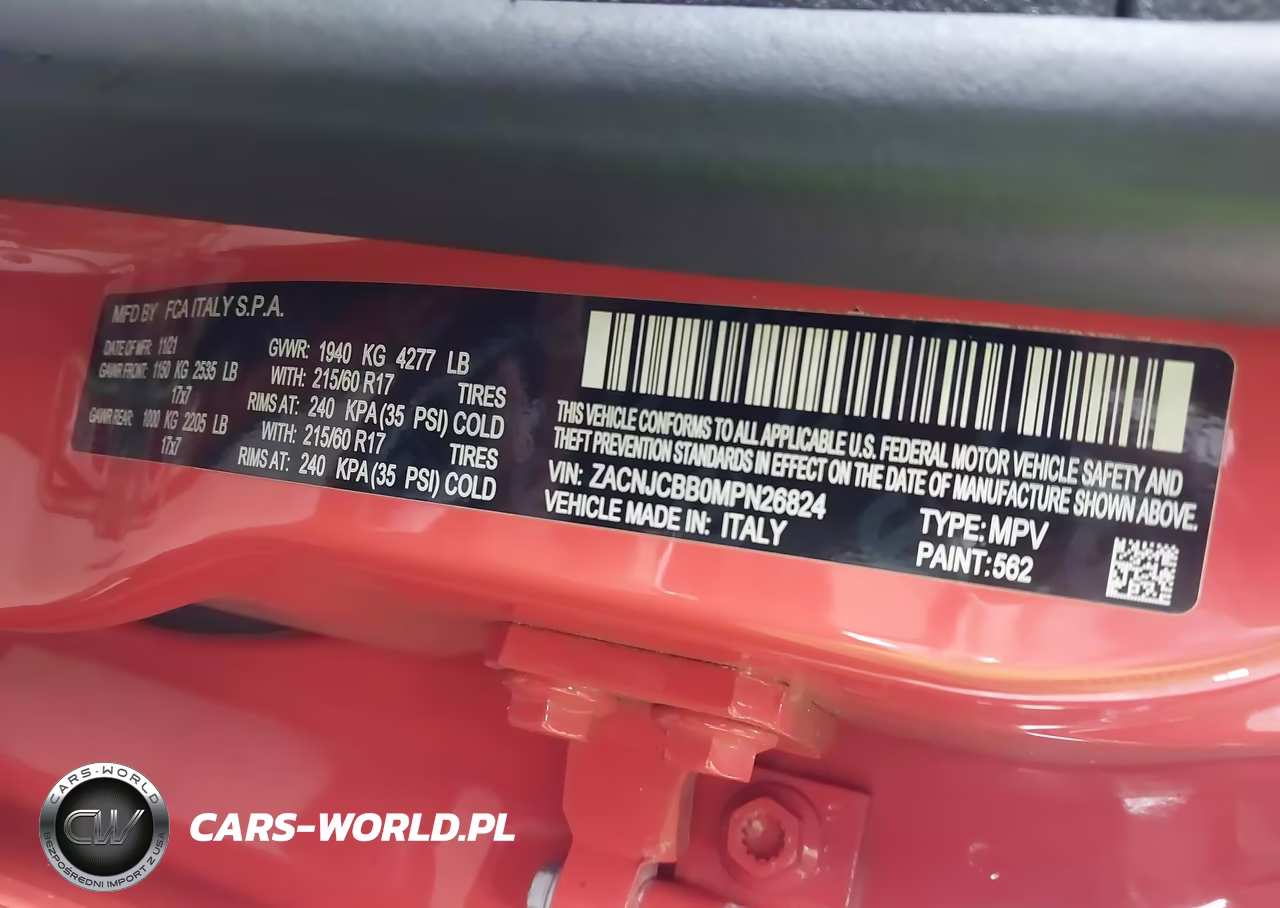 2021 Jeep Renegade Latitude Fwd VIN:ZACNJCBB0MPN26824 - 9