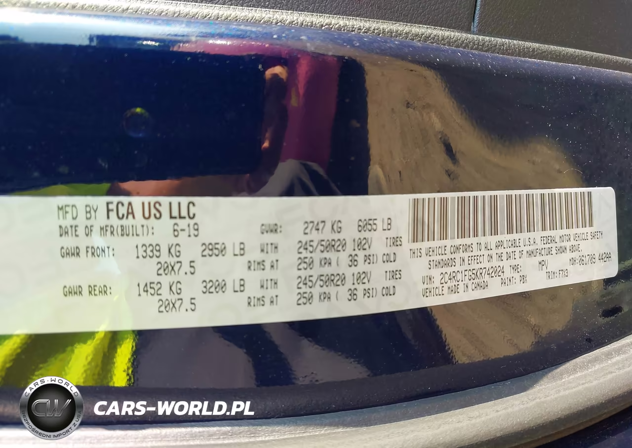 2019 Chrysler Pacifica Touring Plus VIN:2C4RC1FG5KR742024 - 9