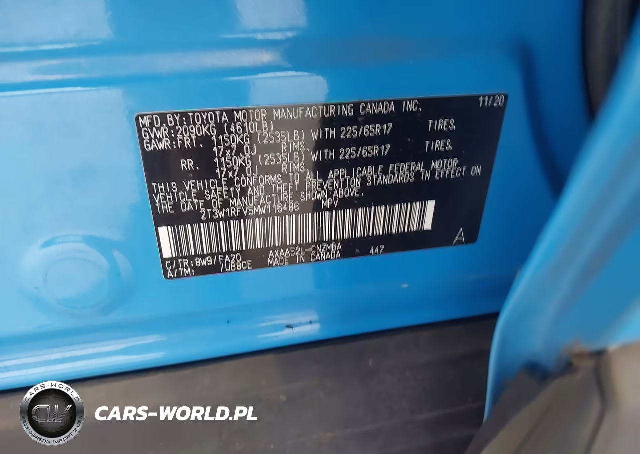 2021 Toyota Rav4 Xle VIN:2T3W1RFV5MW116486 - 9