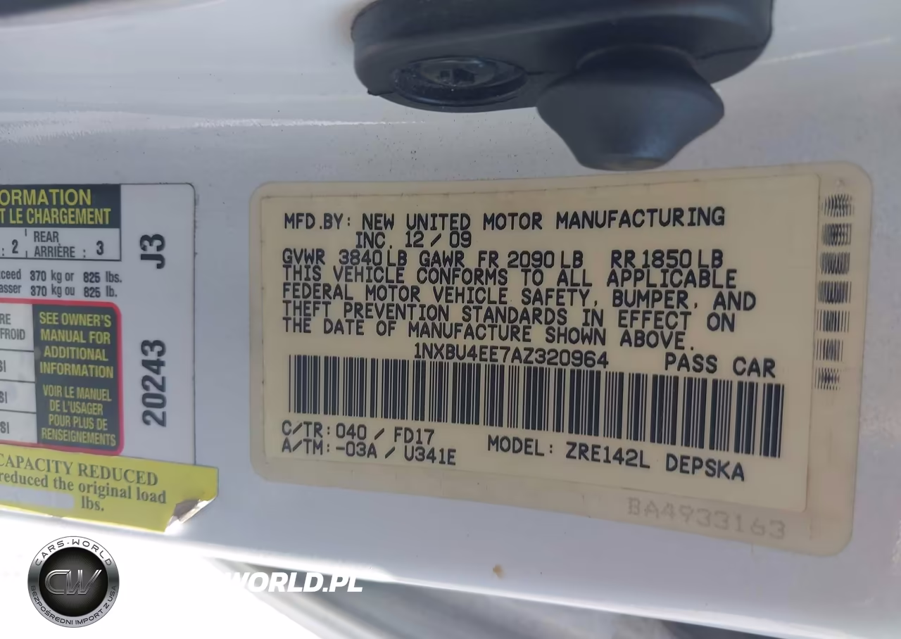 2010 Toyota Corolla S VIN:1NXBU4EE7AZ320964 - 9
