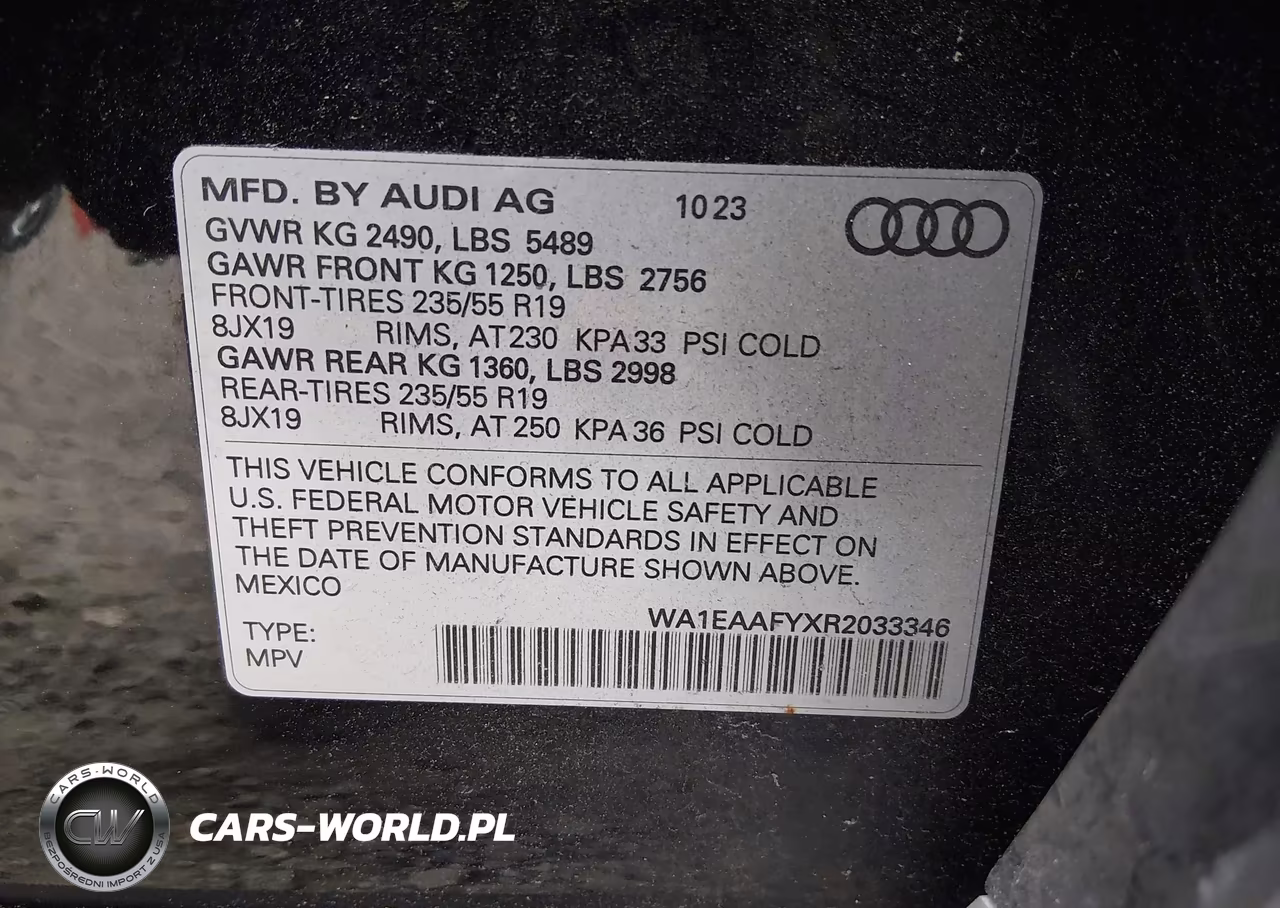 2024 Audi Q5 Premium Plus 45 Tfsi S Line Quattro VIN:WA1EAAFYXR2033346 - 9