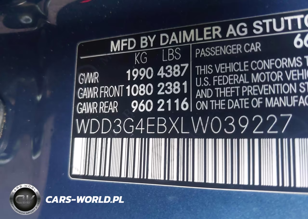 2020 Mercedes-Benz A 220 VIN:WDD3G4EBXLW039227 - 9