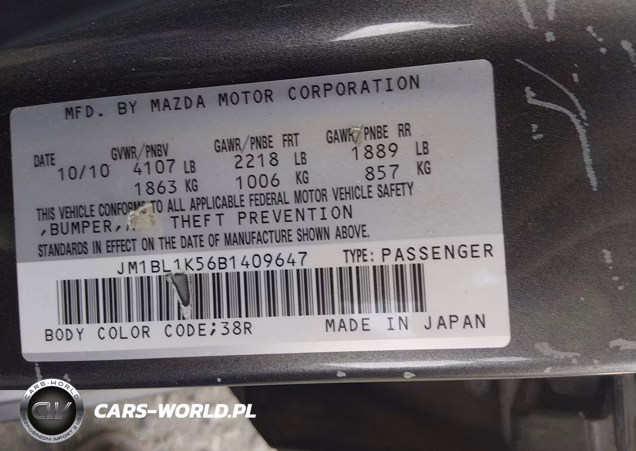 2011 Mazda Mazda3 S Sport VIN:JM1BL1K56B1409647 - 9