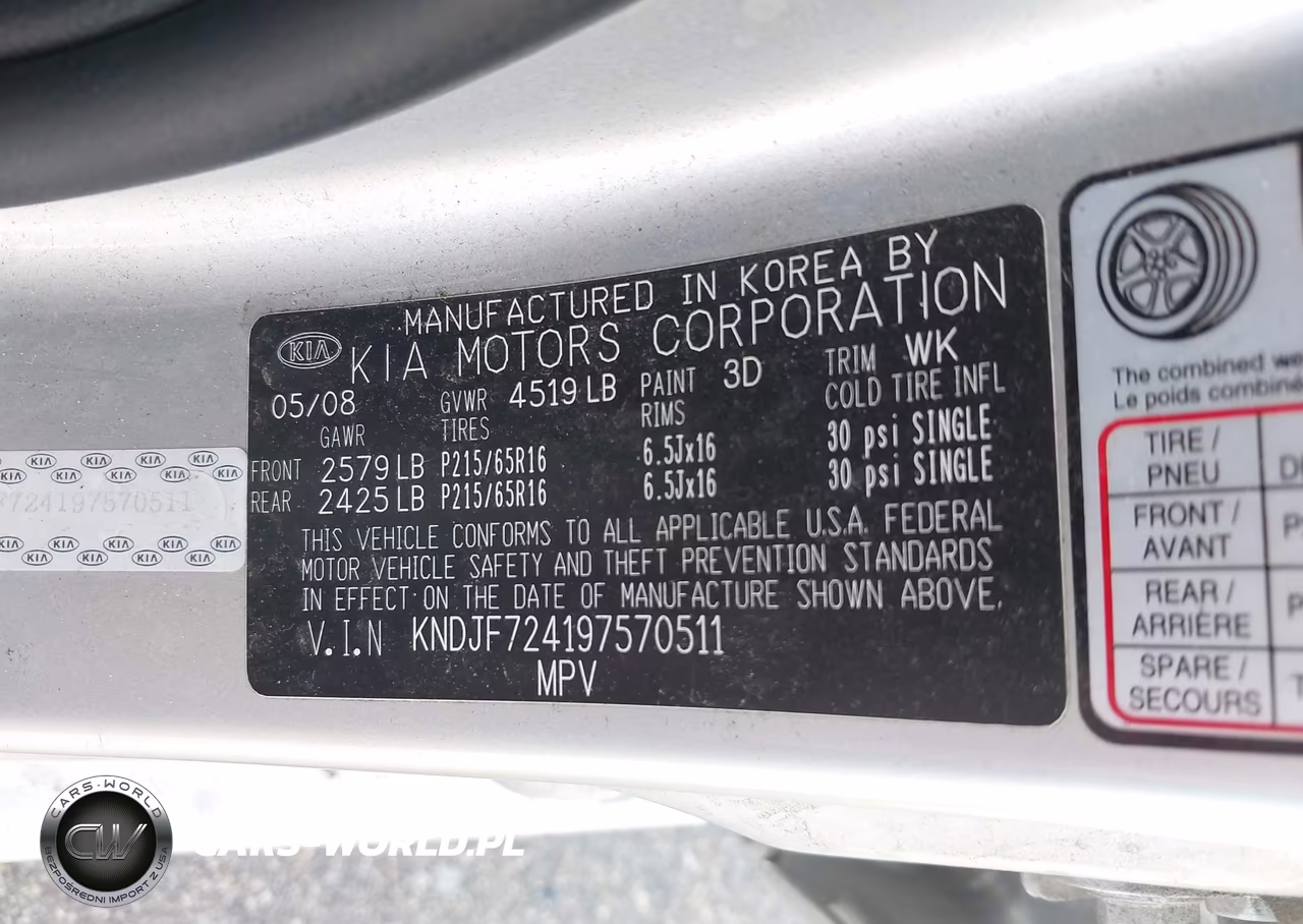 2009 Kia Sportage Lx VIN:KNDJF724197570511 - 9