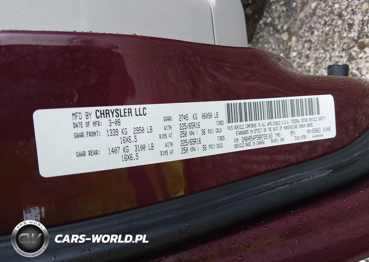 2008 Chrysler Town & Country Touring VIN:2A8HR54P58R729103 - 9