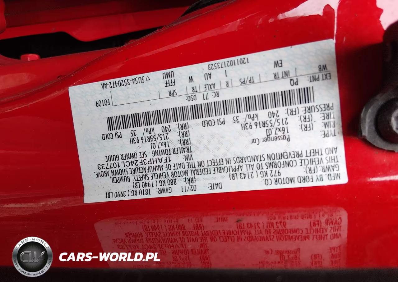 2012 Ford Focus Se VIN:1FAHP3F24CL107733 - 9