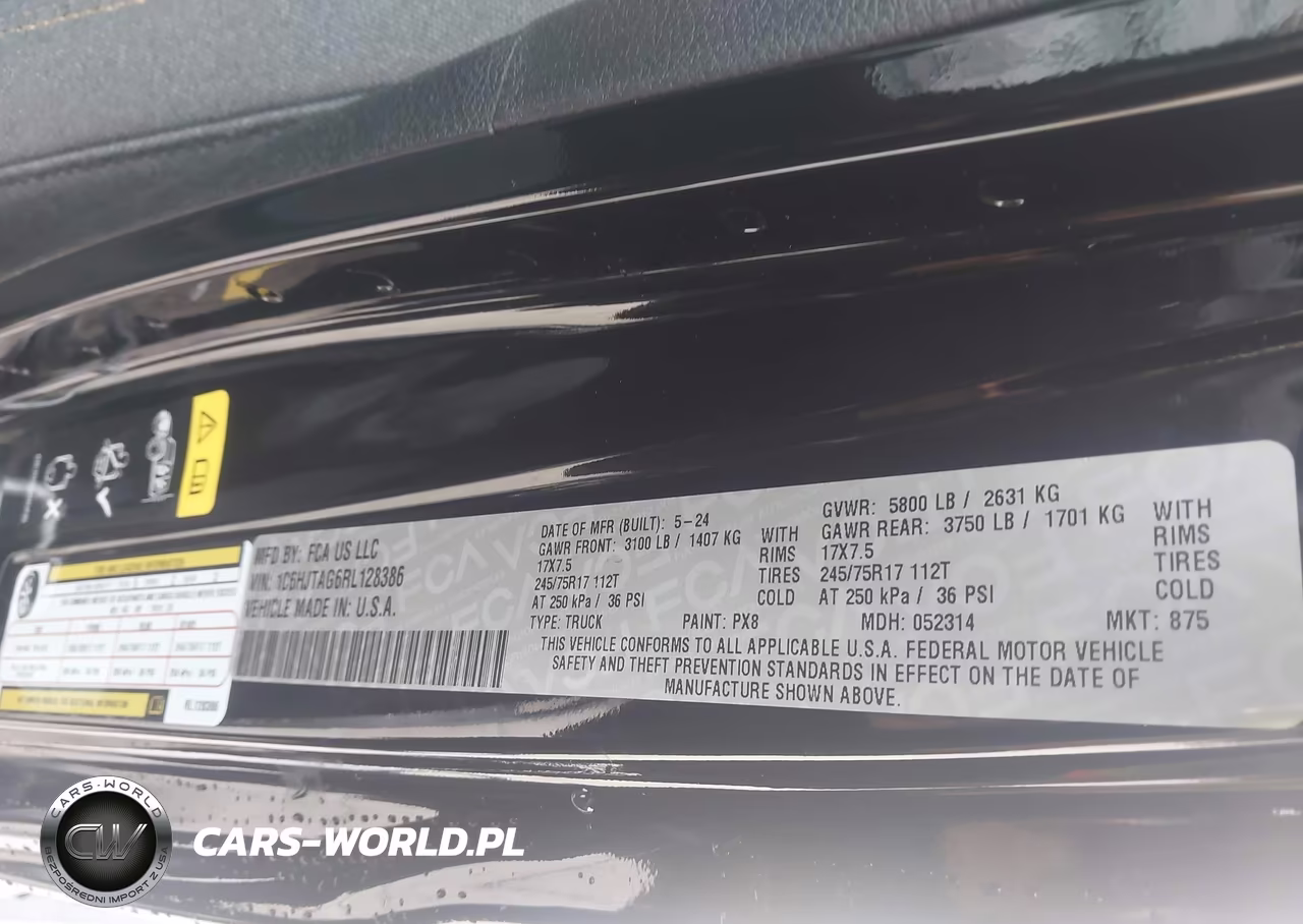 2024 Jeep Gladiator Sport S VIN:1C6HJTAG6RL128386 - 9