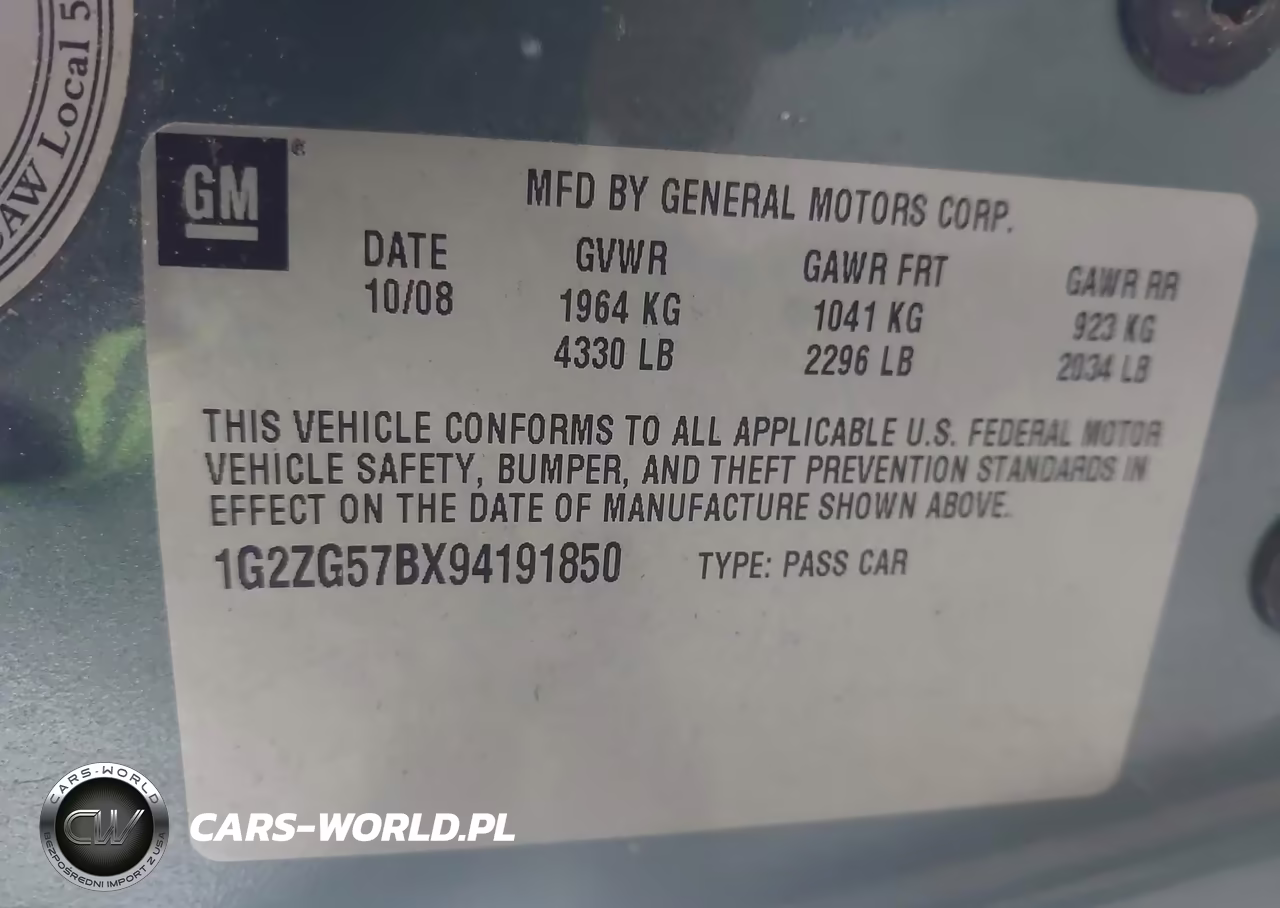 2009 Pontiac G6 VIN:1G2ZG57BX94191850 - 9