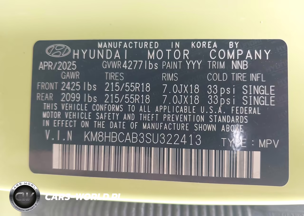 2025 Hyundai Kona Sel VIN:KM8HBCAB3SU322413 - 9