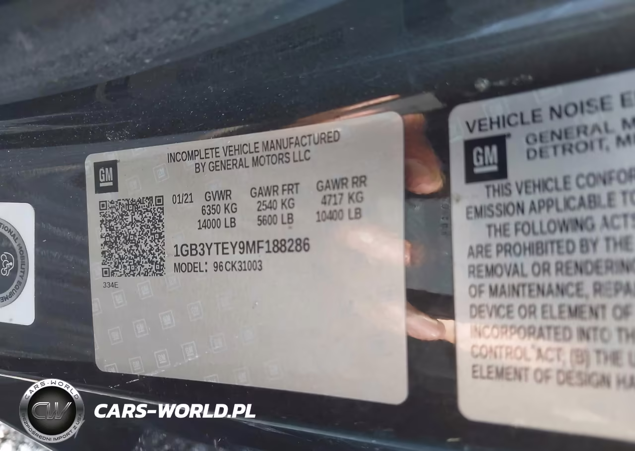 2021 Chevrolet Silverado 3500Hd Chassis Lt VIN:1GB3YTEY9MF188286 - 9