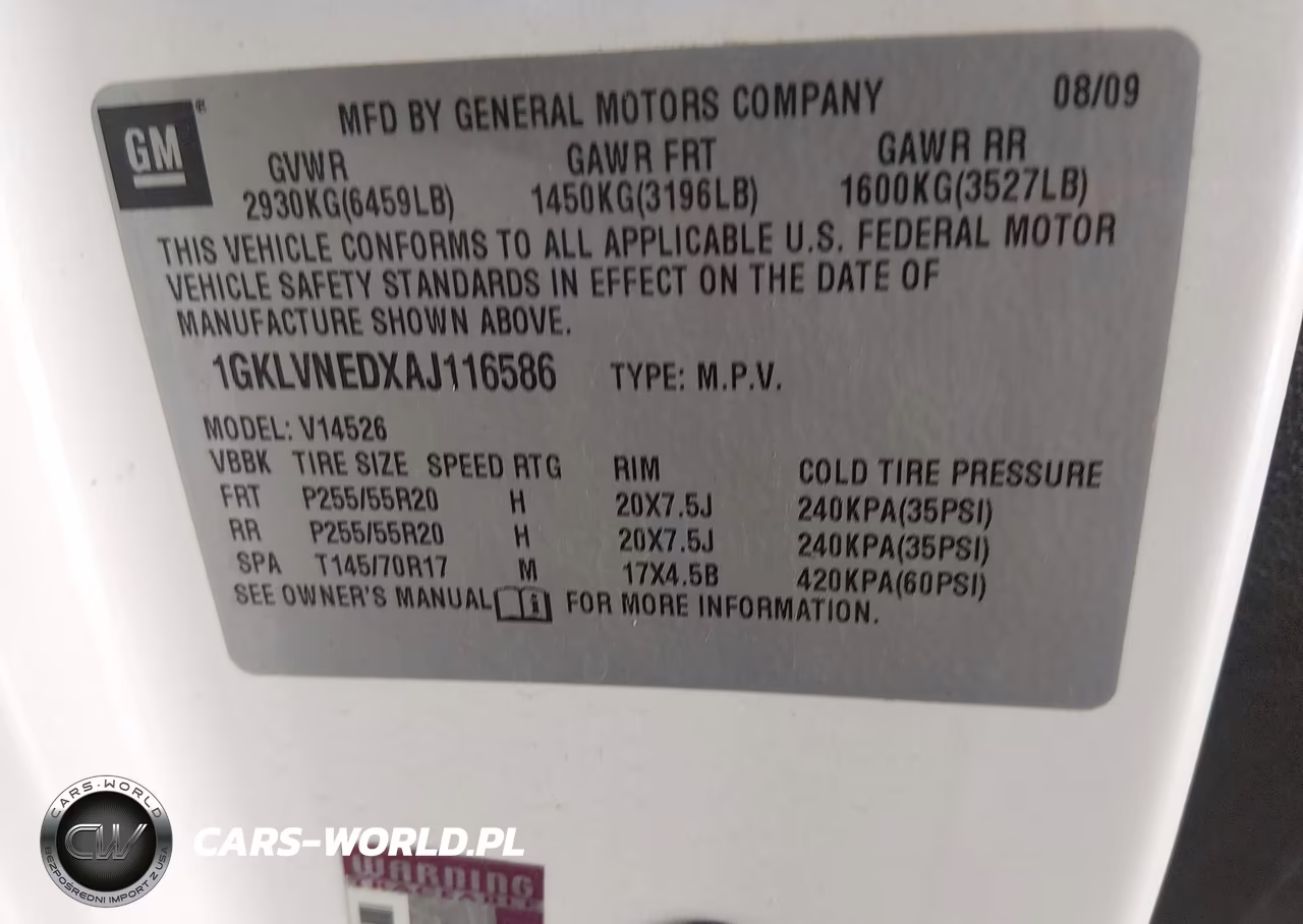 2010 GMC Acadia Slt-2 VIN:1GKLVNEDXAJ116586 - 9