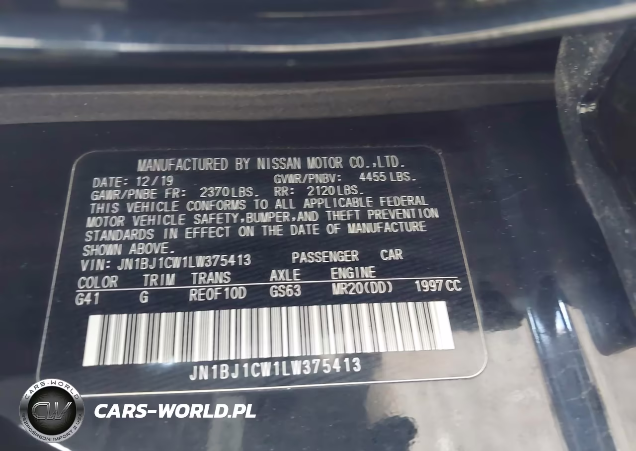 2020 Nissan Rogue Sport S Awd Xtronic Cvt VIN:JN1BJ1CW1LW375413 - 9