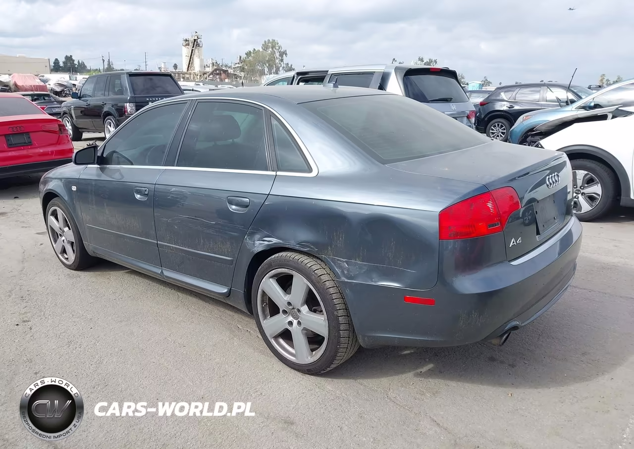 2008 Audi A4 3.2 VIN:WAUDH78E38A086037 - 3