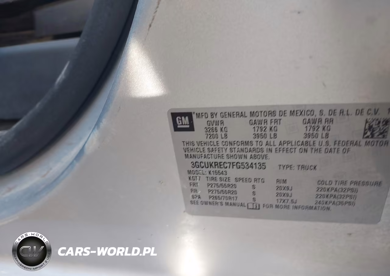 2015 Chevrolet Silverado 1500 1Lt VIN:3GCUKREC7FG534135 - 9