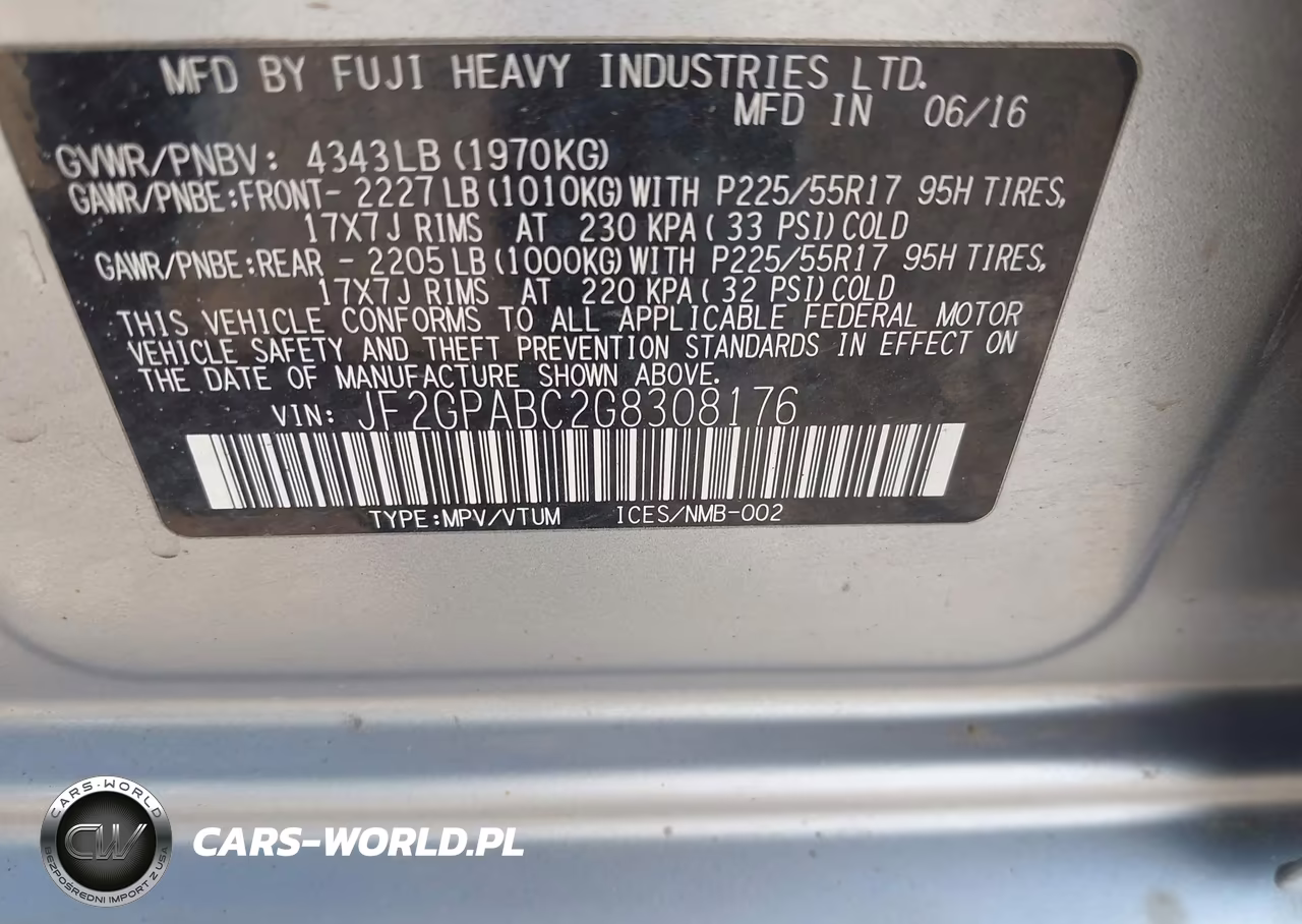 2016 Subaru Crosstrek 2.0I Premium VIN:JF2GPABC2G8308176 - 9