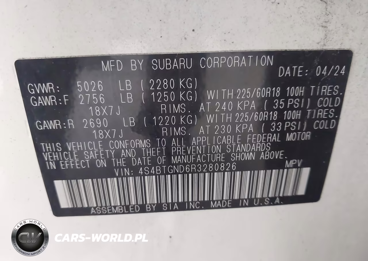 2024 Subaru Outback Limited Xt VIN:4S4BTGND6R3280826 - 9