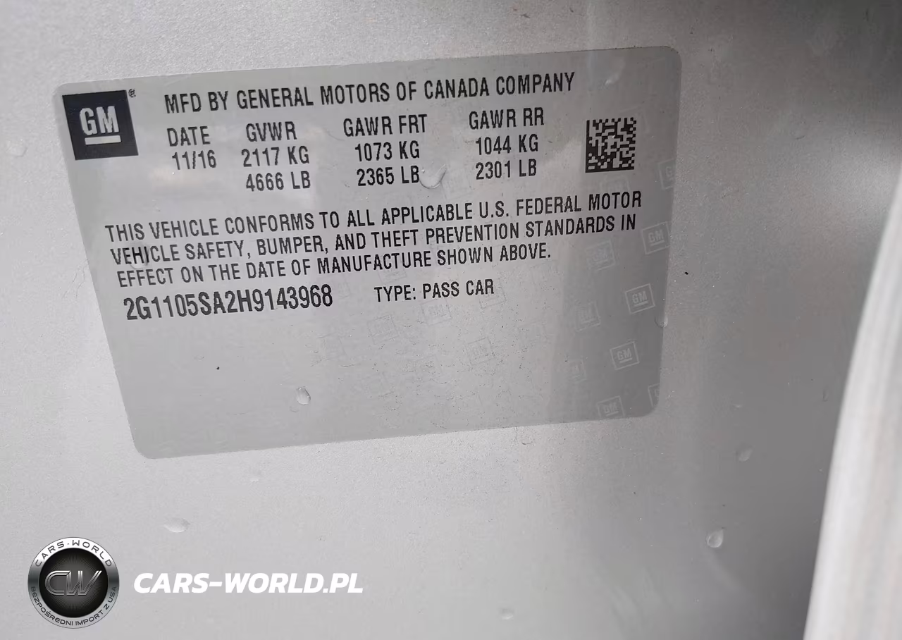 2017 Chevrolet Impala 1Lt VIN:2G1105SA2H9143968 - 9