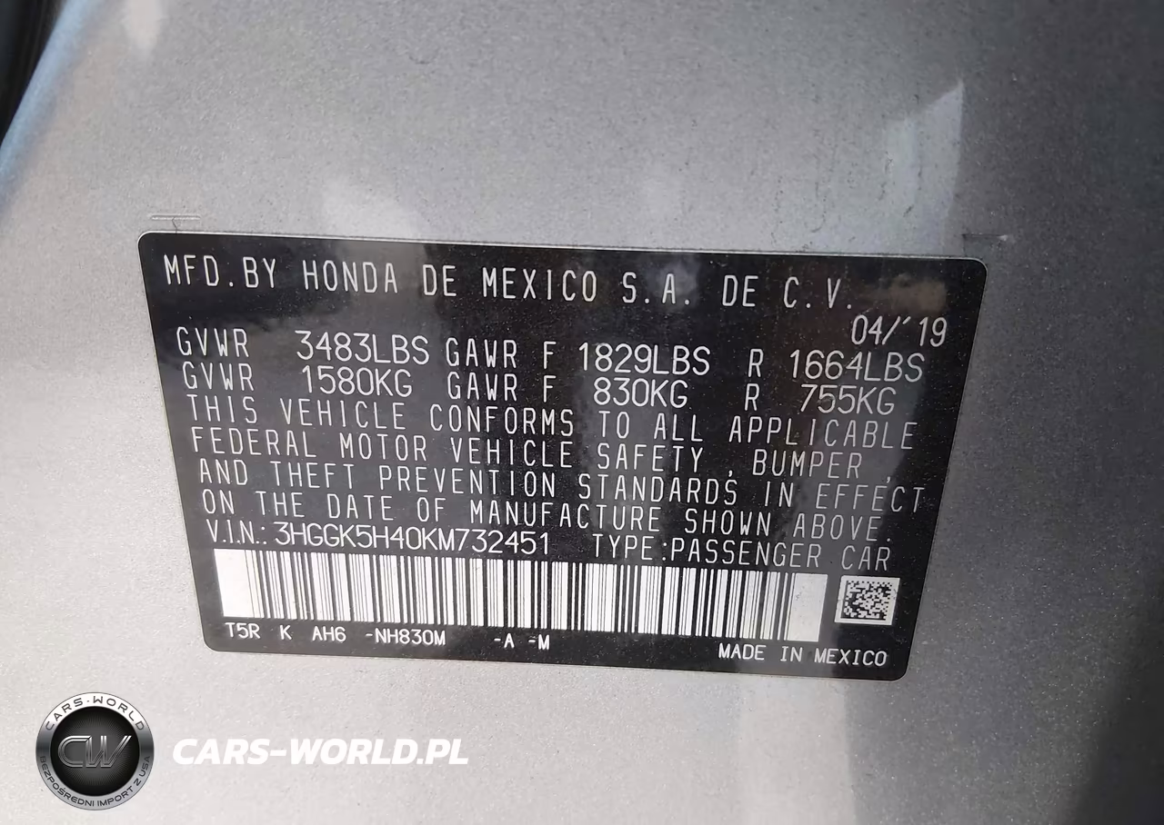 2019 Honda Fit Lx VIN:3HGGK5H40KM732451 - 9